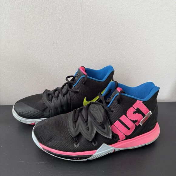 Nike Kyrie 5 Just Do It Black Volt Hyper Pink (AO2918-003) Men's Size 7 W 8.5 - Picture 1 of 13